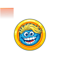 Circular Wadoozie icon with dotted grid, half-unit label, and corner clear space markers.